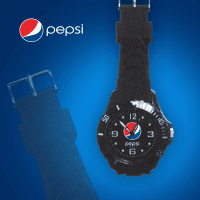 Pepsi リストウォッチ(ベゼル付タイプ) BLACK
