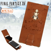 ファイナルファンタジーXIV メタルパーツ付きPUレザースマホカバー A.モーグリ