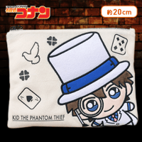 名探偵コナン アップリケフラットポーチ B.怪盗キッド