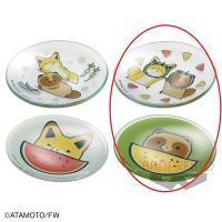 タヌキとキツネ ガラスプレートセット〜涼しげな昼さがり〜 Bセット