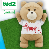 ted2 ホラーTシャツぬいぐるみXL B.ホワイト