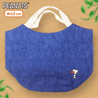 SNOOPY ラウンドキルトバッグ BLUE