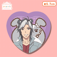 うちたま?!‾うちのタマ知りませんか?‾ キラキラハート缶バッジ J.ブル