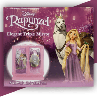 ディズニープリンセス エレガント3面ミラー ラプンツェル