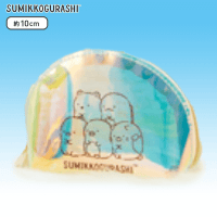 すみっコぐらし オーロラミニポーチ F.集合