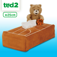 ted2 スポーツティッシュBOXカバー B.バスケットボール