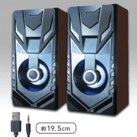 ゲーミング ネオン スピーカー ダークブラウン