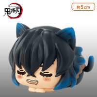 【C.嘴平伊之助】鬼滅の刃 おひるねこミニフィギュア