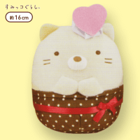 【D.ねこ】すみっコぐらし カップケーキぬいぐるみ