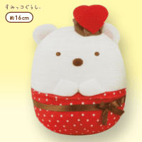 【A.しろくま】すみっコぐらし カップケーキぬいぐるみ