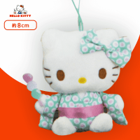 【D.三色】ハローキティ お団子柄着物マスコット