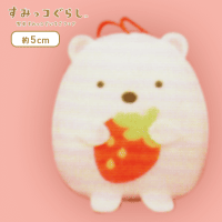 【A.しろくま】すみっコぐらし いちごフェア ちびマスコット