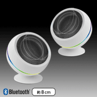 【WHITE】2台同時接続 BluetoothワイヤレススピーカーW