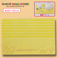 【B.イエロー】サンリオキャラクターズ 珪藻土ドライマット