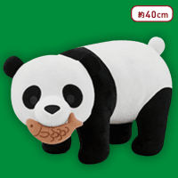 【B.パンダ】FANS クマのおきものぬいぐるみXL