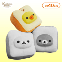 【C.キイロイトリ】リラックマ リラックマベーカリー もちもち食パンクッションXL プレミアム