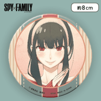 【ヨル(背景ストライプ)】SPY×FAMILY 缶バッジ