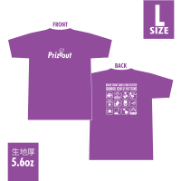 【ラベンダー Lサイズ】PRIZEOUT Tシャツ