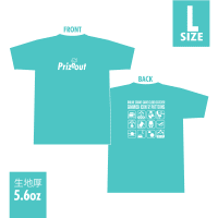 【アクア Lサイズ】PRIZEOUT Tシャツ