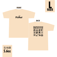 【ナチュラル Lサイズ】PRIZEOUT Tシャツ