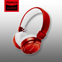 【RED】Bluetooth EXTRASOUND ヘッドフォンⅤ