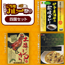 【数量限定】日本縦断 ご当地カレー 3点セット〈四国〉