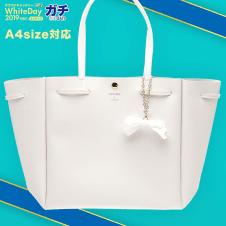 【数量限定】COLORS ＆ chouette トートバッグ WHITE