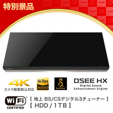 【数量限定】SONY ブルーレイディスク/DVDレコーダー 1TB 3チューナー