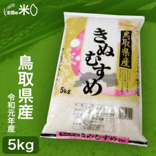 【全国の米】鳥取県産 白米 きぬむすめ 5kg 令和元年産