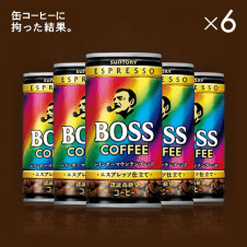 【缶コーヒーに拘った結果】ボス　レインボーマウンテン　185ｇ 6本セット