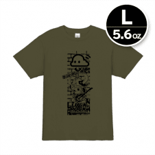 【L／オリーブ】限定トリプルネームTシャツ