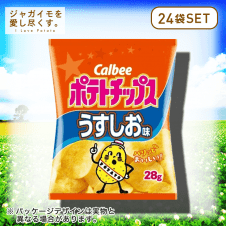 【ジャガイモを愛し尽くす。】カルビー ポテトチップス うすしお味 24個セット