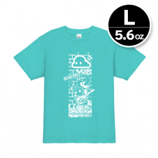 【L／アクア】限定トリプルネームTシャツ