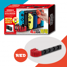 【RED】Switch対応コントローラーチャージャーカード収納付き