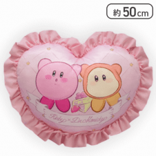 【ピンク(カービィ&ワドルディ)】星のカービィ Kirby×Dr.MORICKY フリルハートクッション