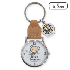 【リラックマ(ブラウン)】リラックマ NEW BASIC RILAKKUMA チャーム付きミニ時計