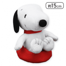 【すわる】SNOOPY ぬいぐるみ エサ皿Ver.