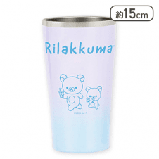 【パープル&ブルー】リラックマ Rilakkuma Style キラキラグラデーション真空ステンレスタンブラー