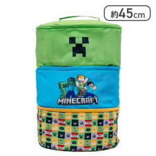 【クリーパー】マインクラフト 大きな三段収納バスケット