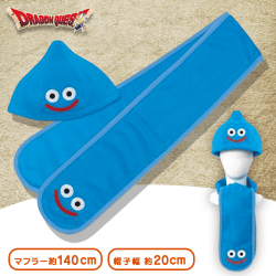 ドラゴンクエスト AM フリースキャップ&フリースマフラー スライム