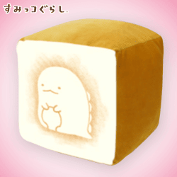 すみっコぐらし もちもち食パンクッション C.とかげ