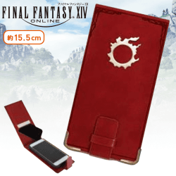 ファイナルファンタジーXIV メタルパーツ付きPUレザースマホカバー B.メテオ