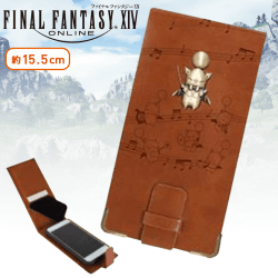 ファイナルファンタジーXIV メタルパーツ付きPUレザースマホカバー A.モーグリ