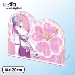 Re:ゼロから始める異世界生活 プレミアムアクリルクロックEX ラム＆レム A.ラム