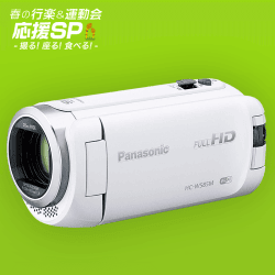 【行楽＆運動会】Panasonic HDビデオカメラ W585M 64GB