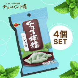 【清涼感】チョコ柿種ミント味4個セット