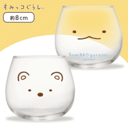 すみっコぐらし フェイス ゆらゆらペアグラス B.しろくま+とかげ
