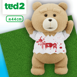 ted2 ホラーTシャツぬいぐるみXL B.ホワイト