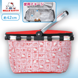 ハローキティ ベーシック70?sひんやりバスケット A.レッド