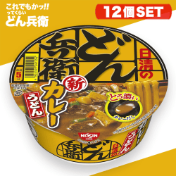 【これでもかっ!!てくらい】日清 どん兵衛 カレーうどん 87g×12個